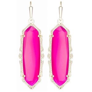 Kendra Scott Francie Earrings – Mystic Bazaar Pink Agate | Rare